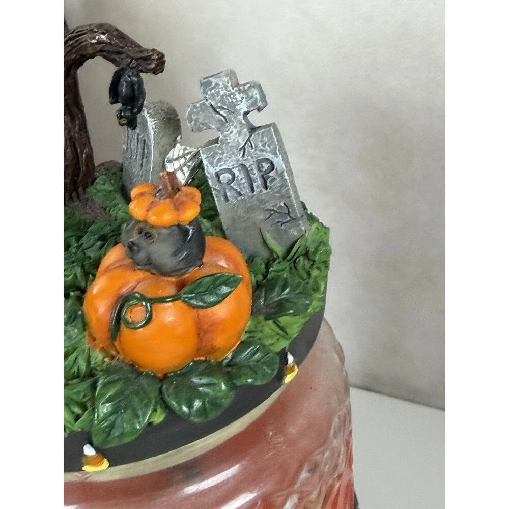 Gold Canyon Pumpkin Harvest Candle Holder Autumn Thanksgiving Vintage Box 82983